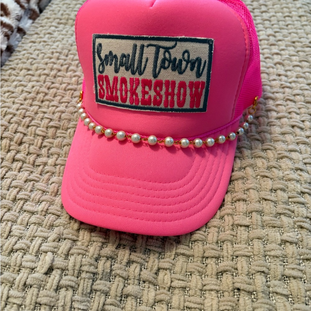 Small Town Smokeshow Pink Cap